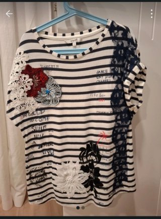 Camiseta Desigual Rayas Talla XS