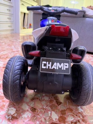 Moto Eléctrica Infantil Azul y Negra