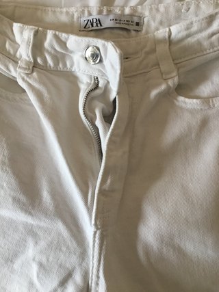 Pantalones Jeans Blancos Zara Talla 32
