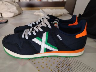 Zapatillas Munich 1939 Azul Naranja