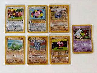 Lotto 7 Carte Pokémon Vintage Neo Discovery