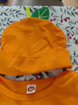 Disfraz Bebé Calabaza Talla 3-6 Meses