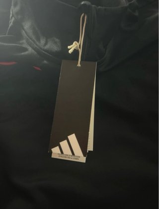 Sudadera adidas negra y roja XXL