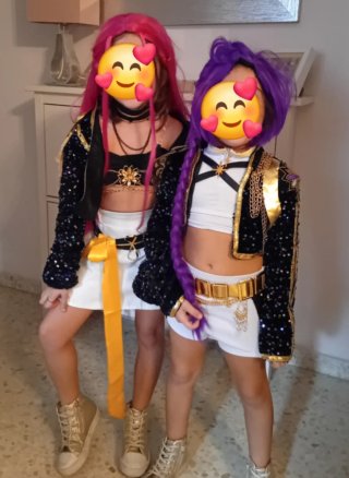 Disfraz de Rumi y Mira de Guerreras K-Pop