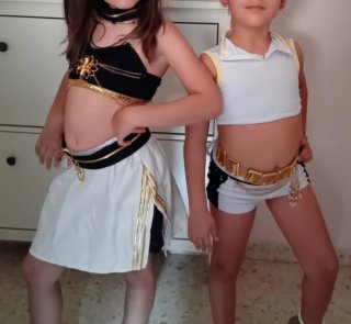 Disfraz de Rumi y Mira de Guerreras K-Pop