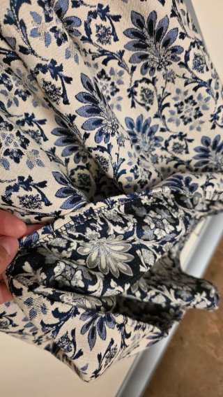 Vestido de fiesta negro y azul