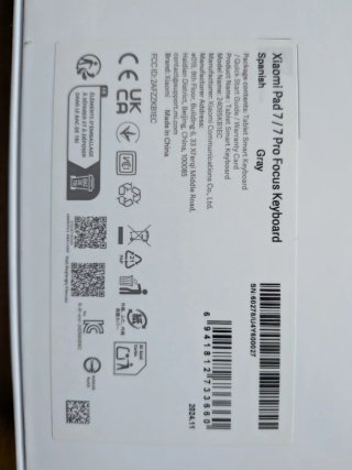 Teclado Xiaomi Pad 7 / 7 Pro Focus Keyboard