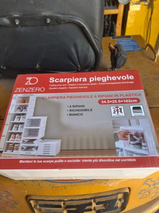 Scarpiera pieghevole Zenzero 6 ripiani