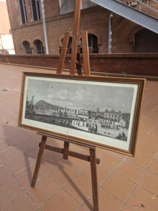 Grabado antiguo enmarcado 1.1×50