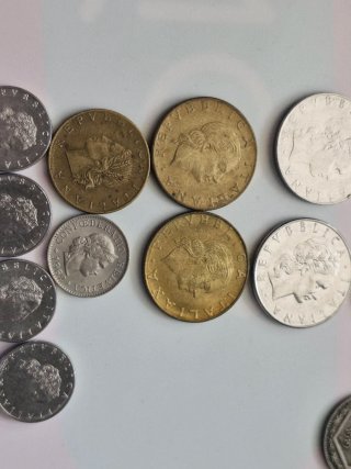 Lote de 17 Monedas Antiguas Italianas