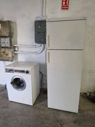 Lavadora y Frigorífico Blancos los dos 100