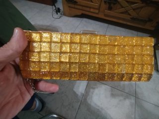 Bolso de fiesta Chesco dorado