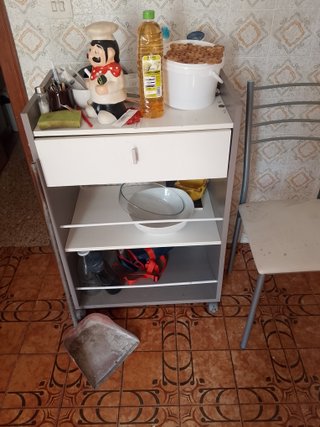 Mesa auxiliar cocina metal