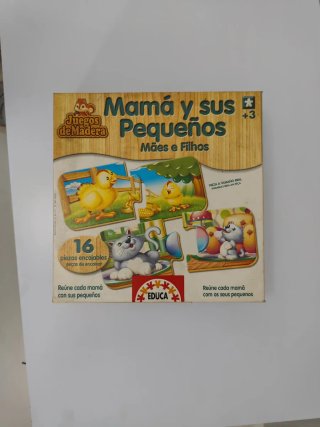 Puzzle madera Educa Mamá y sus Pequeños animales