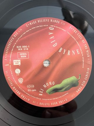 David Byrne Rei Momo LP Vinilo 1989