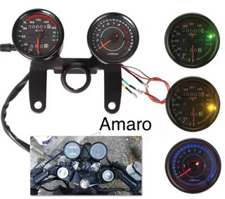 Velocimetro e Tacômetro Duplo para Moto/aMota com