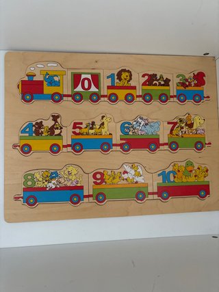 Puzzle Montessori Tren de Números