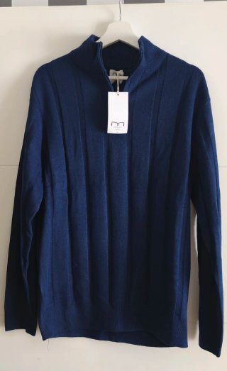 Jersey hombre azul