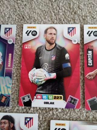 Lote cartas Adrenalyn Atlético Madrid 2025-2026