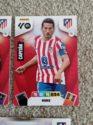 Lote cartas Adrenalyn Atlético Madrid 2025-2026