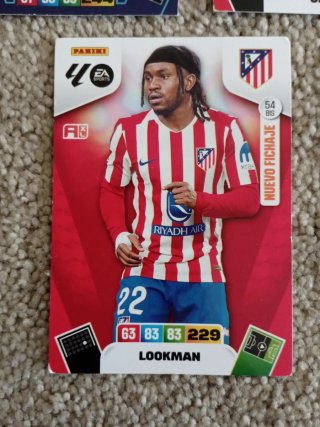 Lote cartas Adrenalyn Atlético Madrid 2025-2026