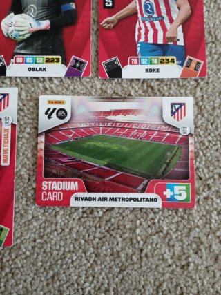 Lote cartas Adrenalyn Atlético Madrid 2025-2026