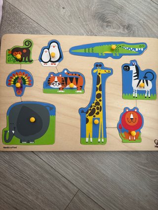 Puzzle Montessori de Madera con Animales