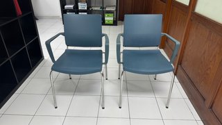Lote 2 Sillas Oficina con Reposabrazos