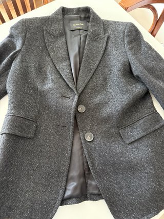 Americana Massimo Dutti Negra