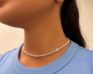 Collar Pandora con Flores