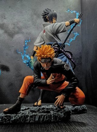 Statuetta Naruto e Sasuke
