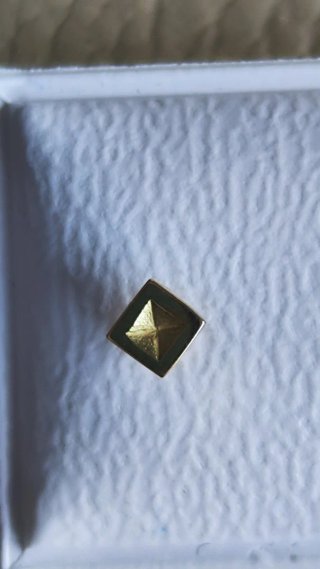 Pendientes oro bebé cuadrados