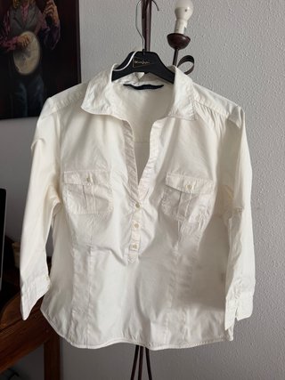 Camisa Zara Blanca Talla XL