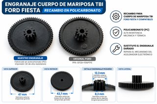 Engranaje Mariposa TBI Ford Fiesta/Ka Policarbonat