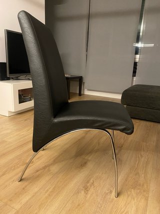 Set de 4 sillas de comedor negras