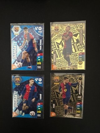 Lote 4 Cromos Barça Momentum y Diamante 24/25