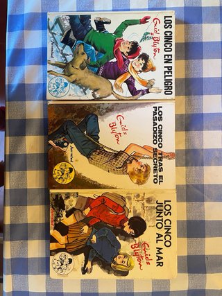 Libros juveniles años 80 los 5, barco de vapor.