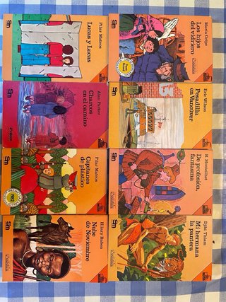 Libros juveniles años 80 los 5, barco de vapor.