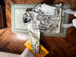 Chaqueta de lana con estampado