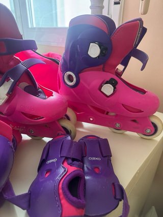 Patines Oxelo Talla 30-32 con Protecciones
