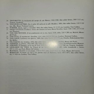 Libro 100 obras maestras de la pintura