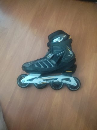 Patines Oxelo Talla 43 Gris y Negro aluminium 6463