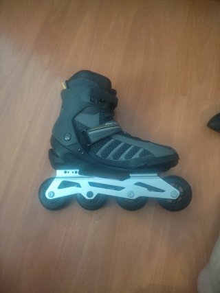 Patines Oxelo Talla 43 Gris y Negro aluminium 6463