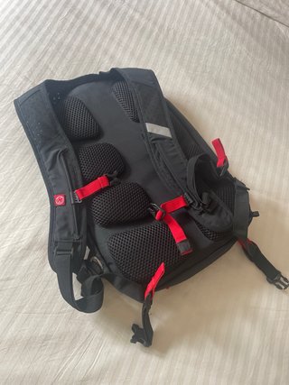 Mochila Motocard Negra y Roja