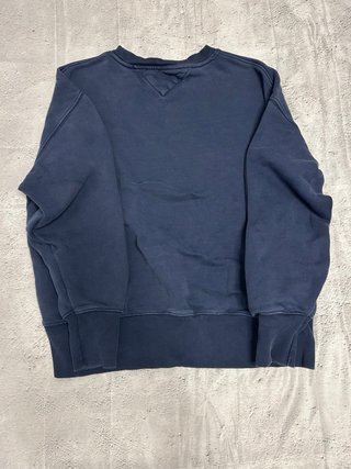 Sudadera Tommy Jeans Azul Logo Retro Style Vintage