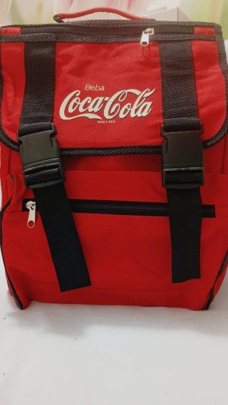 Mochila Coca-Cola Años 90 Roja Nueva