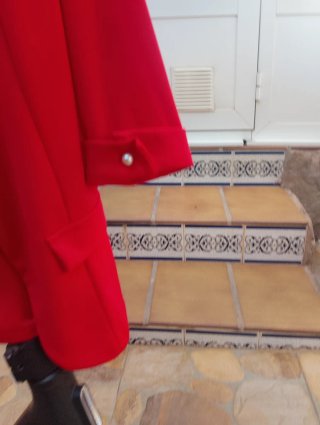 Chaqueta Roja Media Manga Talla S/M