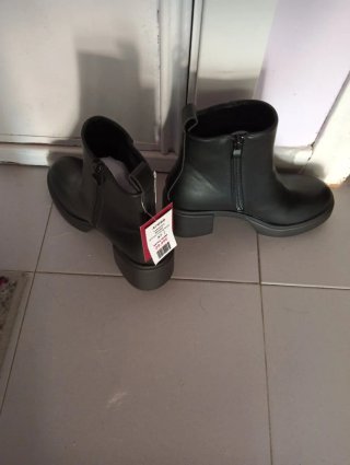 Botines de tacón negros talla 37