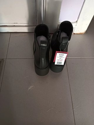 Botines de tacón negros talla 37