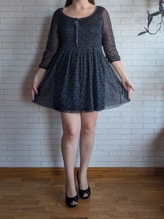 Vestido corto floral estilo boho Springfield t. 42